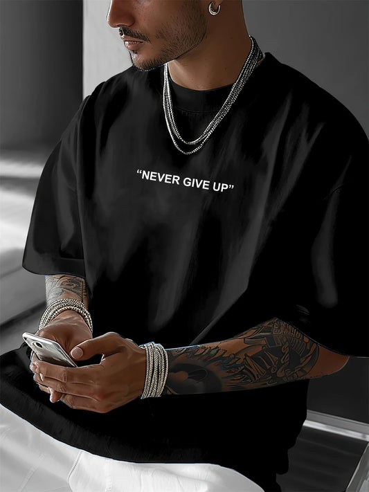 T-shirt Never give up